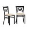 Flash Furniture HERCULES Black  inX in Back Metal Restaurant Chair - Tan Vinyl Seat, 2PK 2-XU-6FOBXBK-TNV-GG - alternate 1