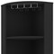 Homeroots 18in Black Wood Corner Bar Cabinet With Two Doors 479252 - alternate 3
