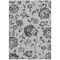 Homeroots 10' X 14' Gray Charcoal And Silver Floral Washable Indoor Outdoor Area Rug 589475 - alternate 4