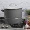 Kenmore 16 Quart Enamel On Steel Stock Pot With Steamer and Lid in Graphite Grey 137409.03 - alternate 3