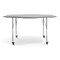 Flash Furniture Commercial Adjustable Height Flower Activity Table with Locking Casters-Gray XU-A60-FLR-GRY-T-A-CAS-GG - alternate 3