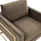 Leisuremod Lincoln Velvet Accent Armchair with Gold Frame, Dark Grey LA31DGR - alternate 2