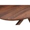 Homeroots 92" Brown Solid Wood Cross Leg Base Oval Dining Table 635808 - alternate 4