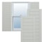 Ekena Millwork True Fit PVC Horizontal Slat Framed Modern Style Fixed Mount Shutters, Hailstorm Gray, 12W x 28H, PR TFP001HF12X028ST - alternate 1