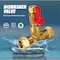 Everflow Compx1/2" SWTx3/8" Comp Dishwasher Shut Off Valve 5/8" DWV38-NL - alternate 2