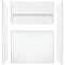 Bootz NexTile 6032 60''x74''x32''Direct-to-Stud Shower Wall Kit in Wht, 4-Piece Z041-6200-00 - alternate 2