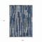 Homeroots 9' X 12' Navy Blue And Denim Blue Striped Washable Indoor Outdoor Area Rug 608956 - alternate 3