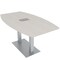 Skutchi Designs Boat Conference Table With Power Unit, 36 in W, 72 in L, Ivory HAR-BOT-36x72-DOU-K458-ESIL - alternate 1