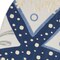 Homeroots 8' Navy Blue And Gray Round Starfish Indoor Outdoor Area Rug 546822 - alternate 3