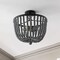 Jonathan Y Drift Wood Bead 16" 3-Light Bohemian Farmhouse Iron LED Semi Flush Mount, Oil Rubbed Bronze/Grey JYL9902A - alternate 3