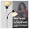 Newhouse Lighting 71in Torchiere William Standing Floor Lamp, Two-in-One Reading Light for Bedroom/Living Room, Black NHFL-WI-BK - alternate 2
