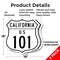 Signmission California Route Marker Shield Sign Us 1, 18 inch X 18 inch, Plastic Sign, 2PK SHI-P-2PACK-18-370 - alternate 2