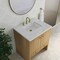 James Martin Vanities Hudson 30" Single Vanity, Light Natural Oak w/ 3 CM Ethereal Noctis Silestone Top 435-V30-LNO-3ENC - alternate 3
