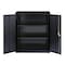 Hirsh Storage Cabinet, 42 in H, 36 in W, 18 in D, Recessed Twist, Keyed, Black, 2 Shelves 22002 - alternate 4