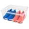 Basicwise Storage Tote, 10-1/2 in L x 14 in W x 5-1/2 in H, Clear, Plastic QI003259 - alternate 1