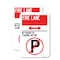 Signmission Fire Lane - No Parking or Standing Anytime With No Par, 12'' X 18'', Heavy Gauge Aluminum, 2PK A-1218-2PACK-24009 - alternate 1