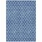 Homeroots 10' X 14' Denim Blue And Ivory Geometric Washable Indoor Outdoor Area Rug 596098 - alternate 5