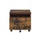 Homeroots 19" Brown And Black Rustic Wood Single Drawer Rolling Filing Cabinet 286420 - alternate 2