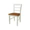 Whitewood Industries Rectangular Extension Dining Table W/ 4 Chairs, 36 in W, 30.1 in L, 48 in H, Parawood, 5 K79-36RXT-27B-C2-4 - alternate 3
