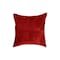 Homeroots Set of Two 18" Red Cowhide Throw Pillows, 2PK 544613 - alternate 4