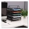 Mind Reader Metal Mesh Desk Tray Organizer, 5-Tier, Letter Size, 14 x 11.75 x 14.5, Black 5TPAPER-BLK - alternate 2