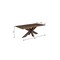 Homeroots 78" Brown Solid Wood Cross Leg Base Dining Table 635807 - alternate 2