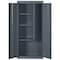 Sandusky Lee Light Duty Welded Steel Combination Cabinet, 30x18x66, Charcoal VFC1301866-02 - alternate 1