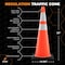 Xpose Safety 36 Inch Multipurpose PVC Orange Traffic Cone with 6in & 4in Reflective Collars, 15lb base OTC36-64-15L-1-X - alternate 2