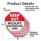 Signmission Keep Out Wildlife Restoration Area, 4 inch X 4 inch, Vinyl Decal, 5PK OC-D-5PACK-4-344 - alternate 2