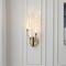 Vidalite Alina Brass Integrated LED Wall Sconce Light, Crystal Shades with Textured Sand Effect CE1013056 - alternate 4