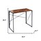 Homeroots 39" Brown and Black Computer Desk 568044 - alternate 2