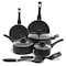 Oster Ashford 10 Piece Aluminum Nonstick Cookware Set in Black 73076.1 - alternate 1