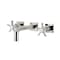 Kingston Brass Double-Handle Wall Mount Bathroom Faucet, Polished Nickel KS6126NX - alternate 1
