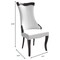 Leisuremod Novara Collection Modern Wooden Dining Chair in Off White Velvet, 2PK NC20CRF2 - alternate 2