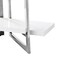 Homeroots 69" White Stainless Steel and Wood Four Tier Etagere Bookcase 544732 - alternate 2