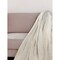 Homeroots 50" X 60" Gray and White Woven Cotton Striped Throw Blanket with Tassels 516576 - alternate 2