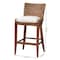 Bali & Pari Ridley Woven Seagrass Bar Stool, Brown Wash 265-14529-ZORO - alternate 2