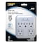 Powerzone Outlet Tap, Surge, 5 Outlet(s) Gray/White OR802155 - alternate 1