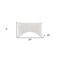 Homeroots Cotton Latex Foam And Wool Hypoallergenic Ergonomic Queen Size Bed Pillow 551590 - alternate 2