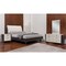 Homeroots Four Piece Beige Solid Wood Bedroom Set With Mirror 343993 - alternate 3