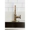 Kingston Brass Single-Handle Bar Faucet with Knurled Handle, Antique Brass KSD8503RKZ - alternate 2