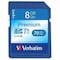Verbatim Americas Verbatim 96318 Premium SDHC Memory Card, UHS-I Class 10, 8 GB, Blue 96318 - alternate 2