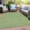 Homeroots 3' X 5' Green And Beige Geometric Washable Indoor Outdoor Area Rug 594383 - alternate 4