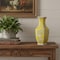 Homeroots 14" Yellow And White Chinoiserie Floral Porcelain Table Vase 565444 - alternate 3