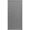 Vdomdoors Sliding Closet Bi-fold Doors 84 x 96 inches, Mela 7001 Painted Grey, Sturdy Tracks Moldings Trims H MELA7001BF-SIF-84 x 96 (2* 42x96) - alternate 1