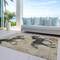 Homeroots 3' X 5' Beige And Charcoal Horse Washable Indoor Outdoor Area Rug 618637 - alternate 1