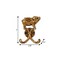 Homeroots Two Hook 2in Antiqued Gold Cast Iron Pig Wall Hooks 724077 - alternate 2