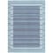 Homeroots 8' X 10' Sky Blue And Denim Blue Striped Washable Indoor Outdoor Area Rug 610507 - alternate 2