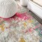 Jonathan Y Contemporary POP Modern Abstract Yellow/Multi 2 ft. x 8 ft. Runner Rug CTP107B-28 - alternate 3
