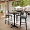 Flash Furniture 36" Round Tabletop, Seamless Surface Technology, Dark Brown with 30" x 30" Black Bar Height X-Base ST-RD36-WBR-T3030B-GG - alternate 3